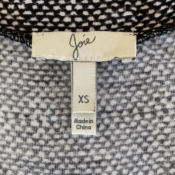 JOIE Black and White Soft V Neck Tank Top - XS - Picture 5 of 11